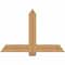 Ekena Millwork Eugene Smooth Timber Gable Bracket, Western Red Cedar, 48"W x 32"H x 3 1/2"D x 5 1/2"F, 16/12 Pitch GBW048X32X0406EUG00SWR - alternate 1